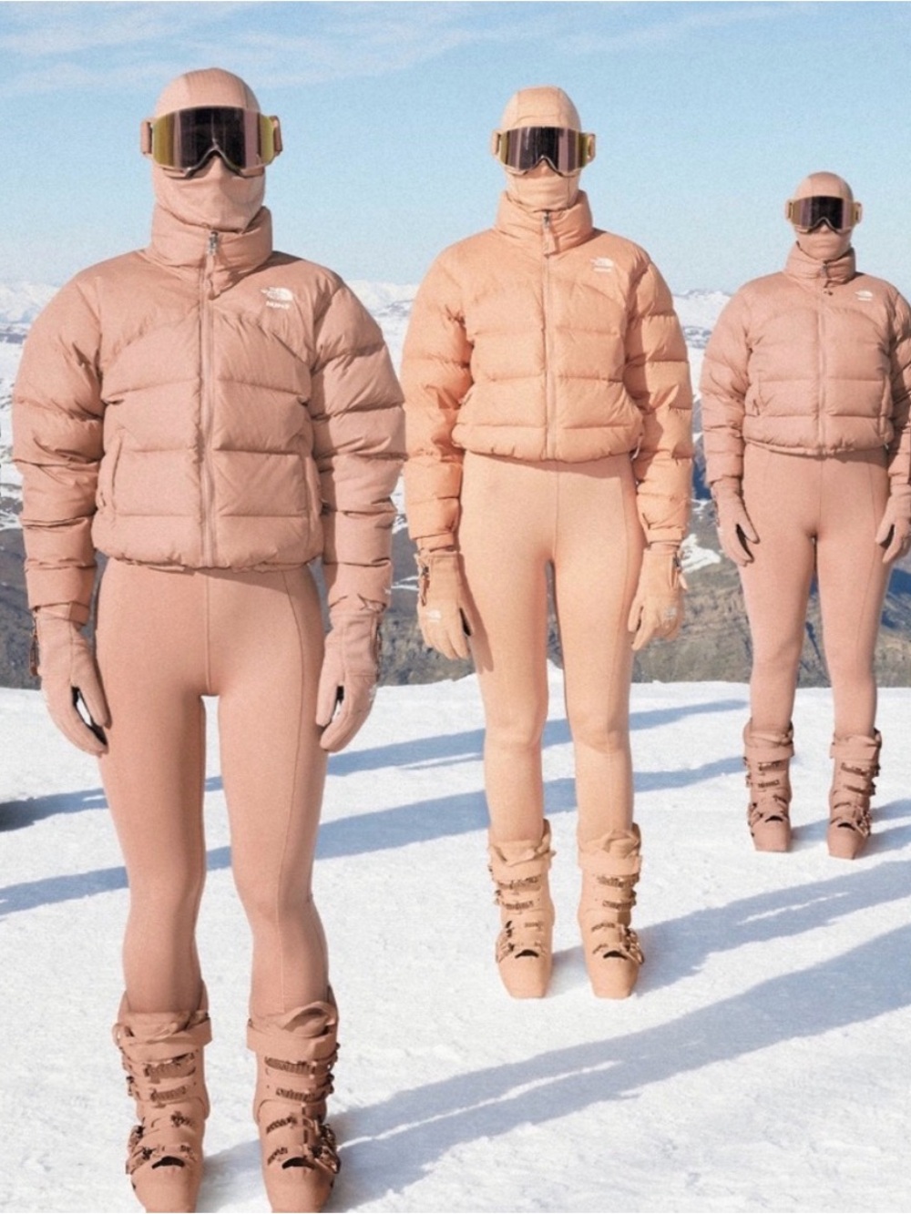 The North Face x Skims 2000 Retro Nuptse Jacket | Ochre | Small